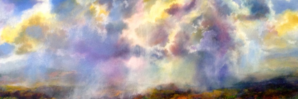 NEAR HOME, 18 x 50, acrylic on canvas