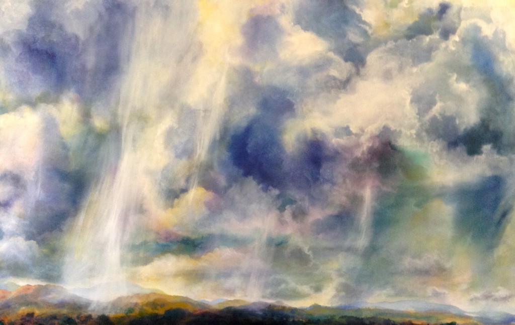 HOUR GLASS, 54 X 84, acrylic on canvas